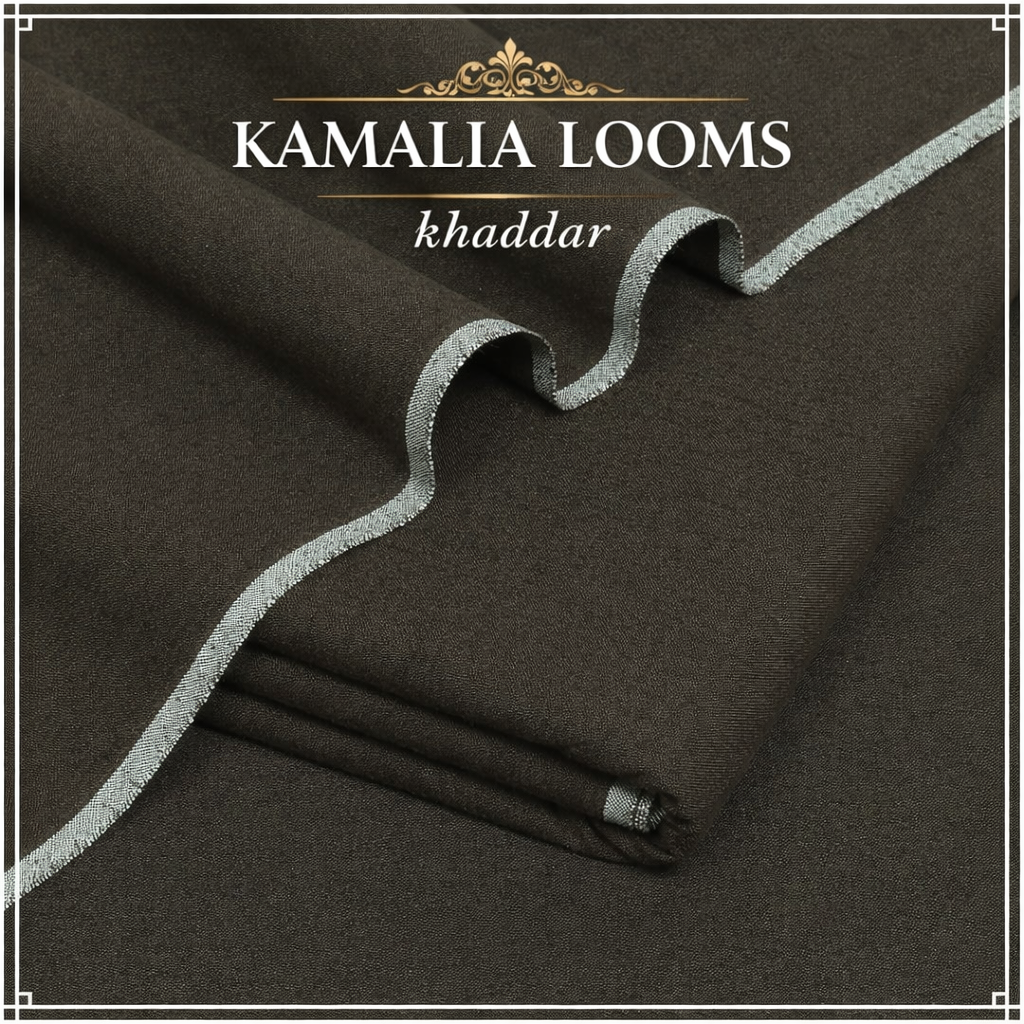 Kamalia Loom's Brown Premium Khaddar | Winter Collection Code:046