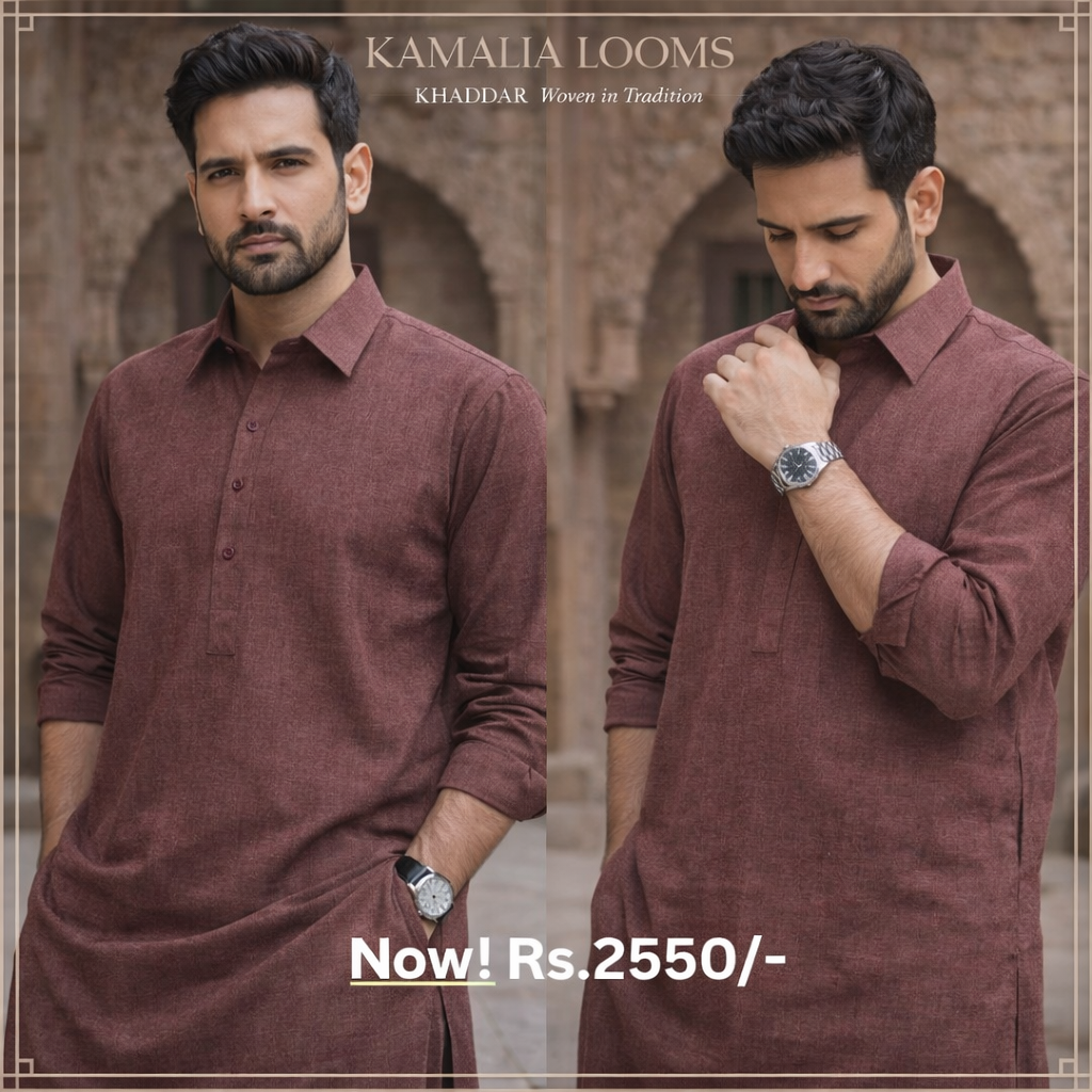 Kamalia Loom's Premium Khaddar | Winter Collection (Code 052)
