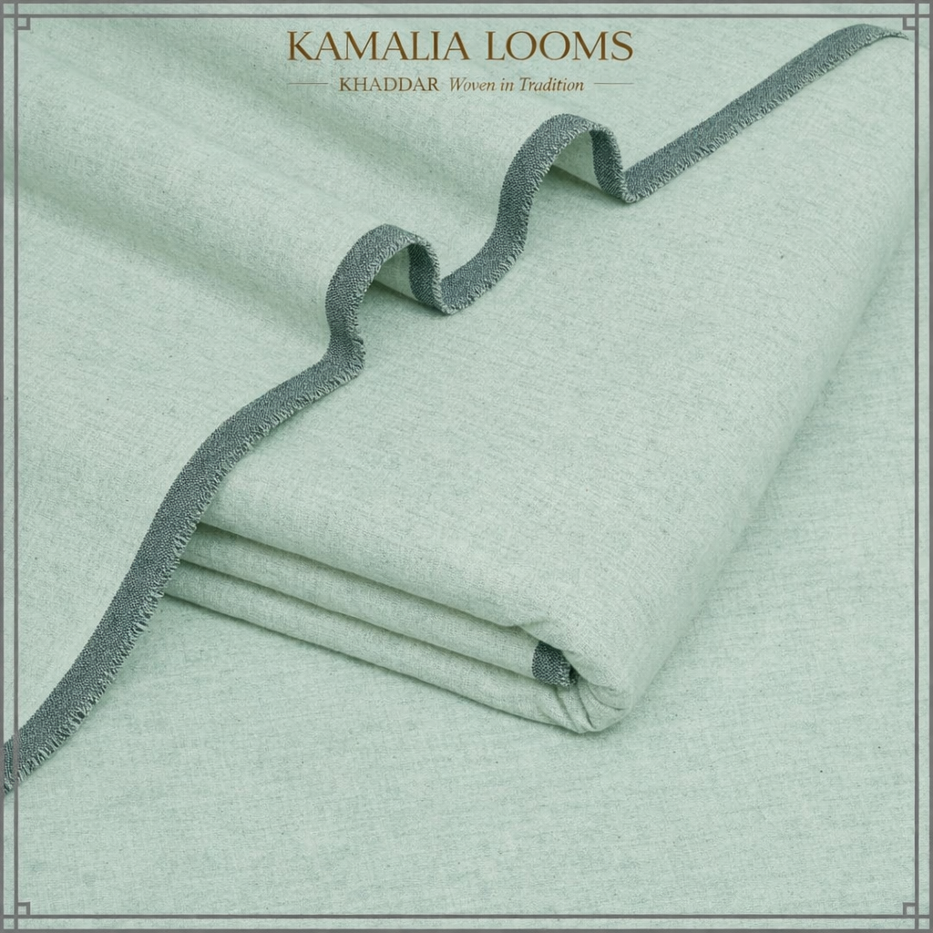 Kamalia Looms Premium Khaddar – Light Mint Winter Unstitched Suit Code: 041